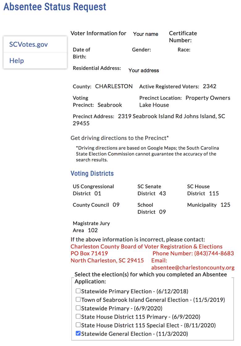 Check Your Absentee Ballot Status Tidelines